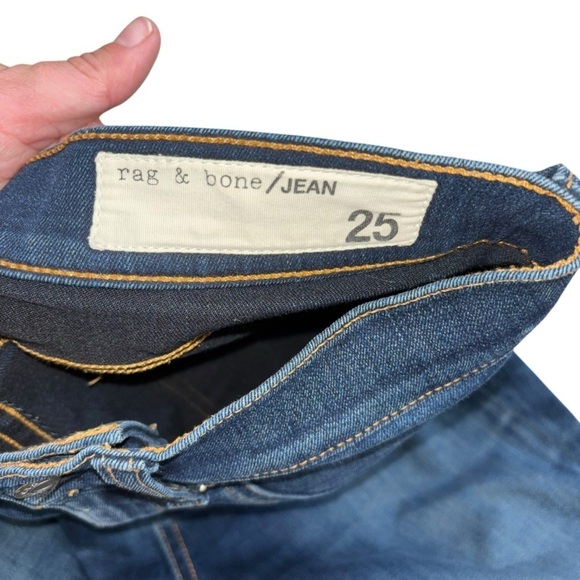 Rag & Bone High Rise Skinny Tight Pants Dark Blue Women’s 25 Grunge Punk Goth - Picture 9 of 15